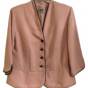 R&M Richards Blush Pink Petite Plus Size Jacket